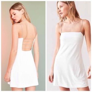 Silence+Noise Thin Strap A-Line Mini Dress Cream Size Medium (NWOT)